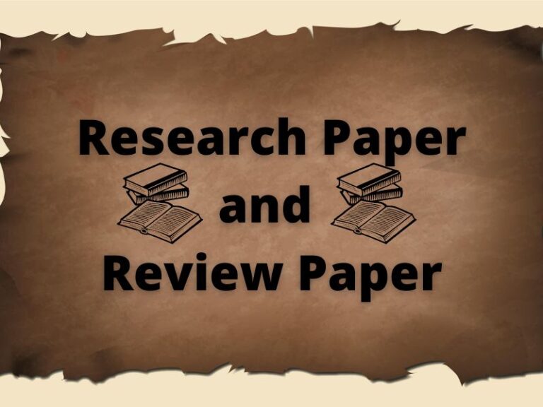 difference between research paper and publication