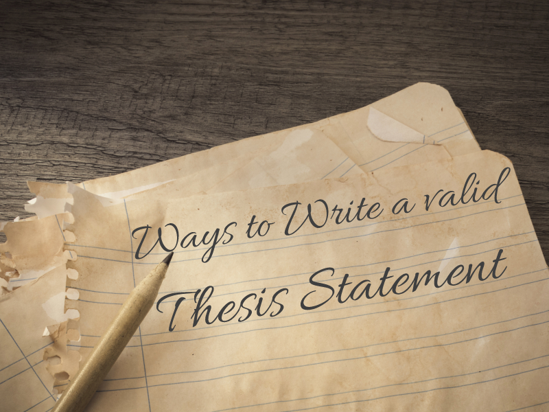 good ways to write a thesis statement