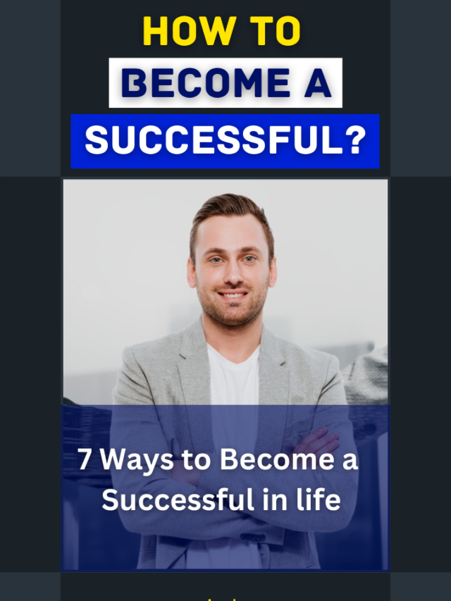 how to become a successful in life