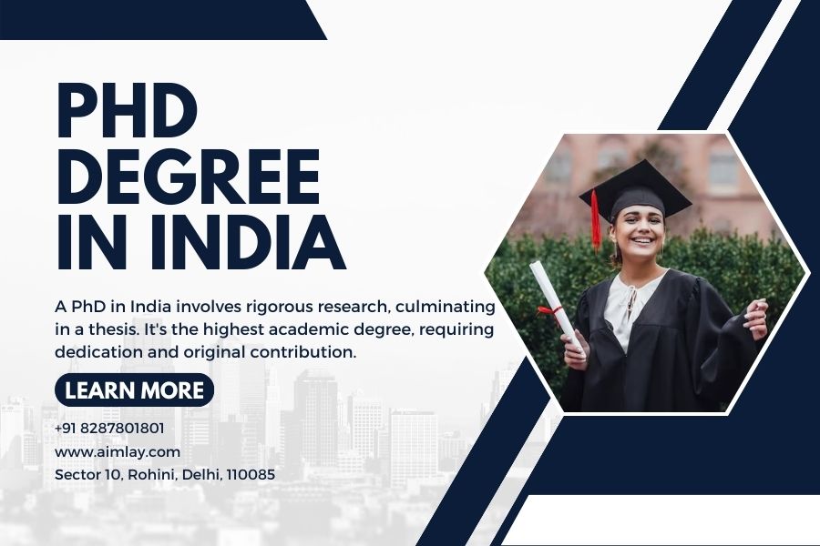 PhD degree in India
