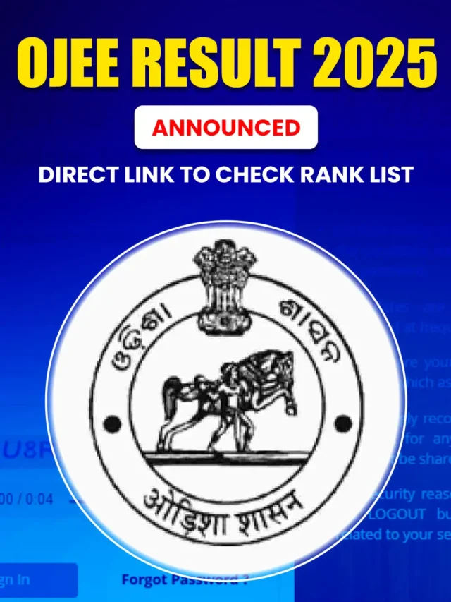 OJEE Result 2025 Announced Direct Link to Check Rank List