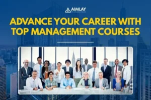Students learning in management courses at Aimlay