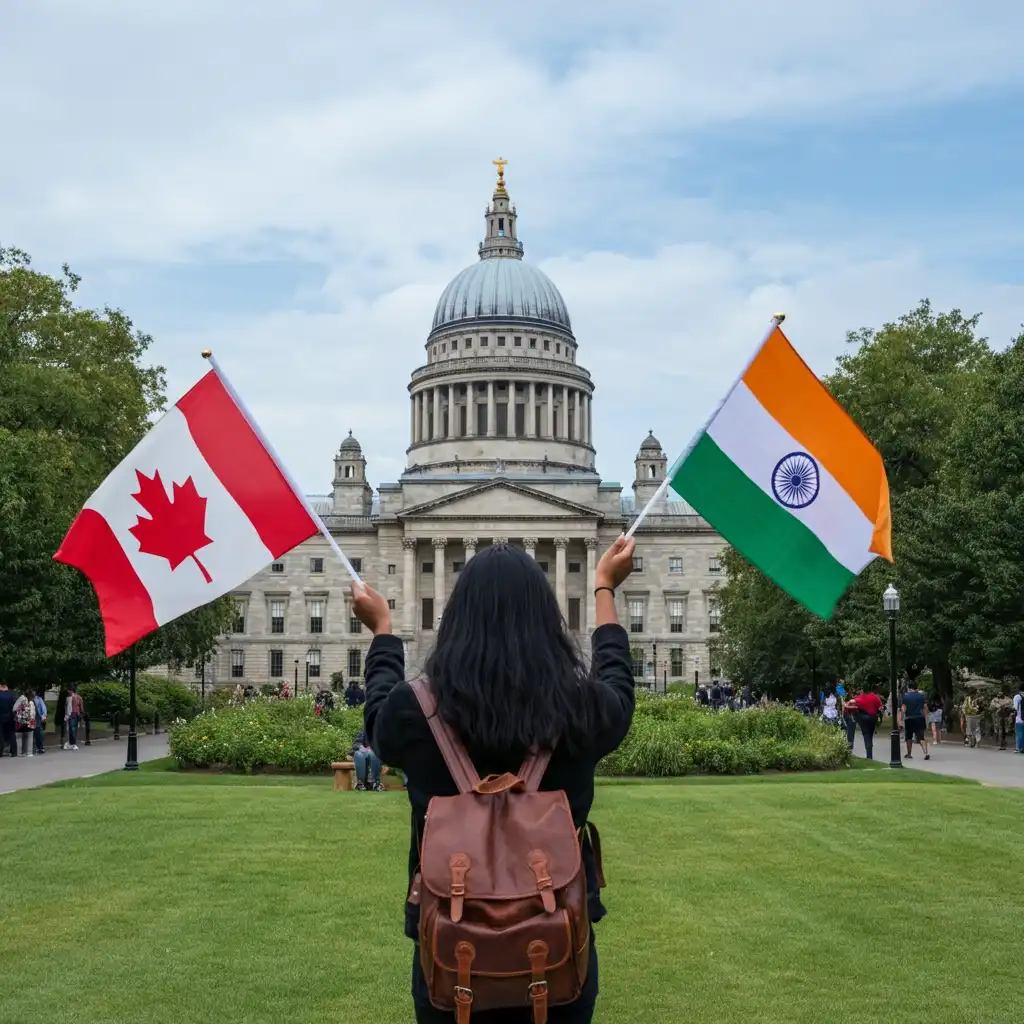 canadian flags vs indian flags