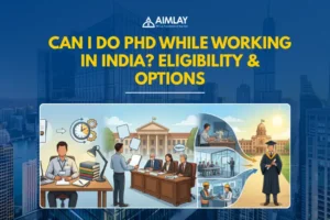 phd while working in india